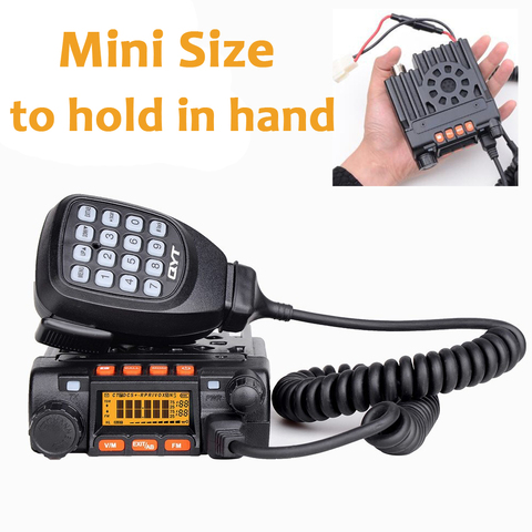 QYT-Mini walkie-talkie de largo alcance para vehículo, Radio bidireccional KT8900 de doble banda móvil de alta potencia, 25W, KT-8900 ► Foto 1/6
