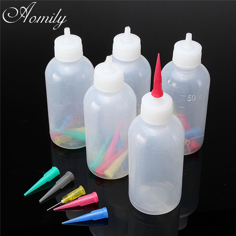 Aomily 5 unids/set Jam pintura botellas apretadas con 35 boquillas pastel decoración familia pastelería 50 ML botella herramientas de dibujo jam Pot ► Foto 1/6