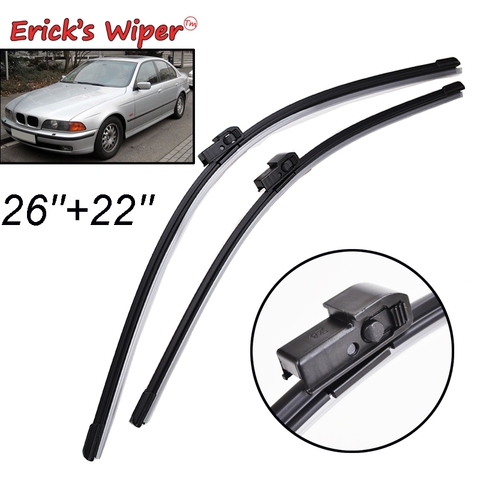 Erick-limpiaparabrisas delanteros para BMW 5 Series E39 525i 528i 530i 540i M5, parabrisas, de 26 ventana delantera 