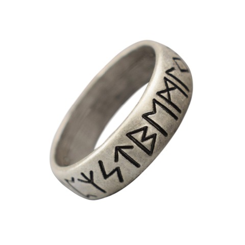 Runas vikingas-Anillo de mitología nórdica, anillo de runas, joyería pagana, 4 estilos ► Foto 1/6