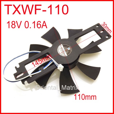 Ventilador sin escobillas de CC, TXWF-110, 18V, 0.16A, para cocina de inducción, 2 pines ► Foto 1/4
