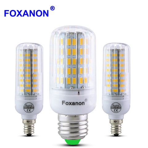 Bombilla de maíz LED E27 E14 E12 220V 110V LED lámpara 5730 SMD luz 24 a 136 Leds de iluminación Bombillas lámparas foco de ampolla ► Foto 1/6