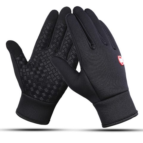 Guantes de invierno para deportes al aire libre para hombre y mujer, guantes de ciclismo para bicicleta con pantalla táctil, a prueba de viento, suaves y cálidos, para esquiar ► Foto 1/6