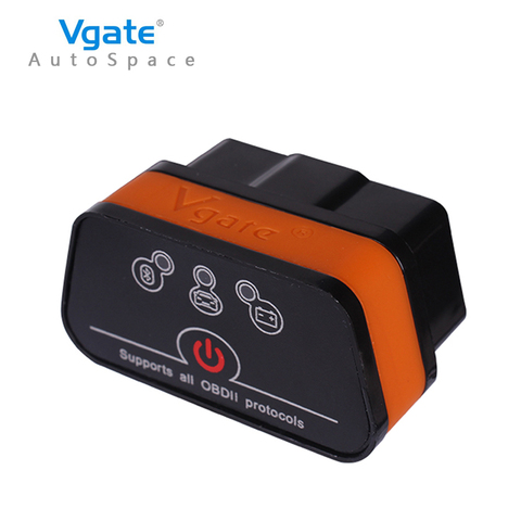 Vgate iCar2 ELM327 V2.1 OBD2 adaptador Bluetooth OBD2 escáner de código de coche lector de diagnóstico escáner herramienta Universal ODB2 Elm 327 ► Foto 1/6