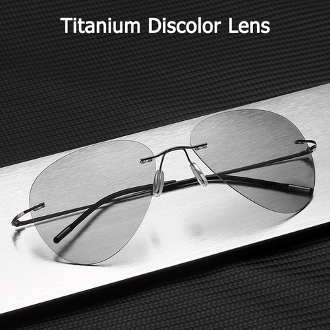 JackJad-gafas De Sol ultraligeras De titanio, lentes polarizadas De colores, sin montura, cuadradas, estilo aviador, diseño De marca ► Foto 1/6