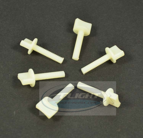 Zyhobby 10 unids/lote M4 M6 de plástico de Nylon perno mano tornillo de pulgar para RC avión ► Foto 1/2