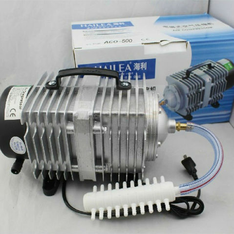 Hailea-compresor de aire electromagnético para acuario, bomba de aire de 500W, ACO-500, 420L/Min, para pecera ► Foto 1/2