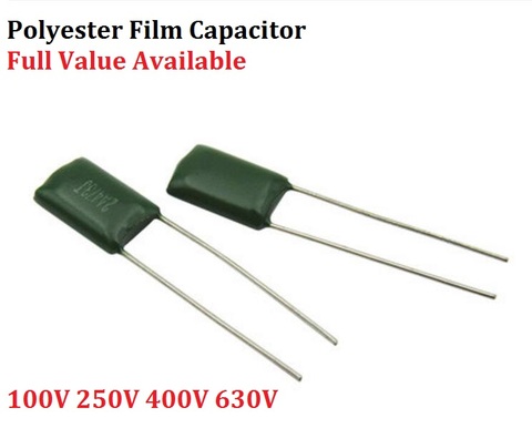 50 Unid Polyester film capacitor 2A563J 2A683J 2A823J 2A104J 100 V 630 V 2J222J 2J152J 0,0/0,00/1,5 /2,2/56/68/82/100/NF/UF ► Foto 1/2