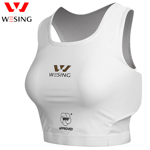 Wesing Protector de pecho para Karate Protector de pecho de Boxeo Femenino Aprobado WKF ► Foto 1/4