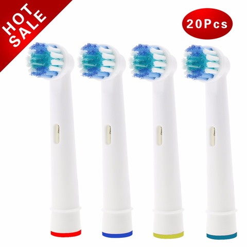 20 cabezpiezas ales de pincel para cepillo de dientes eléctrico Oral-B Fit Advance Power/Pro Health/Triumph/3D Excel/Vitality Precision Clean ► Foto 1/4