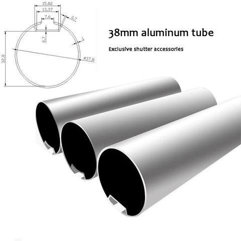 Tubo de aleación de aluminio para persianas enrollables, tubo Universal hecho a medida de 38mm y 50mm, resistente y no fácil de doblar ► Foto 1/3