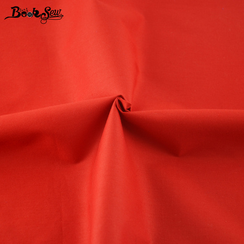 Booksew-Sarga clásica de Color rojo sólido, 100% de algodón, Metro de tela textil, Material de costura de retales, bricolaje, Telas Por Metro ► Foto 1/3