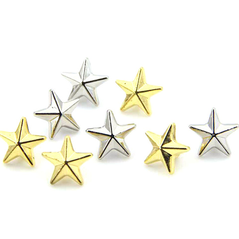 30 piezas unids de plástico Botón de Costura Scrapbooking estrella oro \ plata agujero único 11,5mm Costura Botones botoes ► Foto 1/1