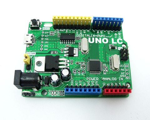 MassDuino UNO R3 LC MD-328D 5 V 3,3 V Placa de desarrollo para Arduino Compatible de alto rendimiento y bajo coste 10 12 16bit ADC inhaos ► Foto 1/6