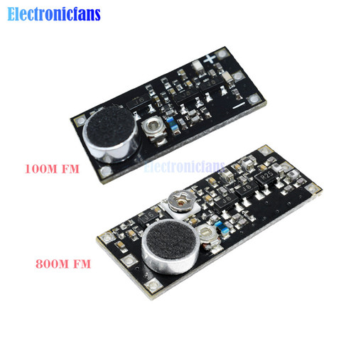 Transmisor FM de CC 100M 800M 85-115MHz, micrófono inalámbrico, Módulo de placa de frecuencia de vigilancia para condensador ajustable Arduino ► Foto 1/6