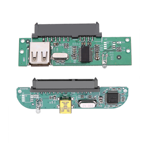 VAKIND 1 unids 2,0 pulgadas USB 2,5 a SATA 7 + 15 Pin Disco Duro Adaptador convertidor para 2,5 