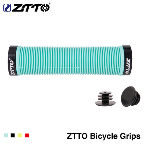 1 par de empuñaduras de manillar ZTTO MTB Bloqueo de Gel de silicona en empuñaduras antideslizantes para piezas plegables de bicicleta MTB AG15 ► Foto 1/6