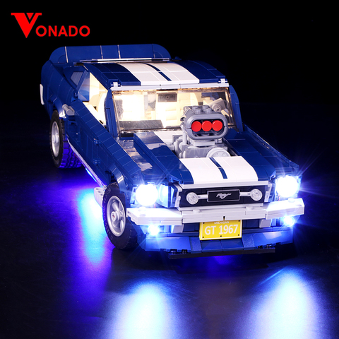 Luz Led Compatible con Lego 10265, A B, Ford Mustang, iluminación, creativo, bloques de construcción de automóviles, juguetes, regalos, solo luz ► Foto 1/1