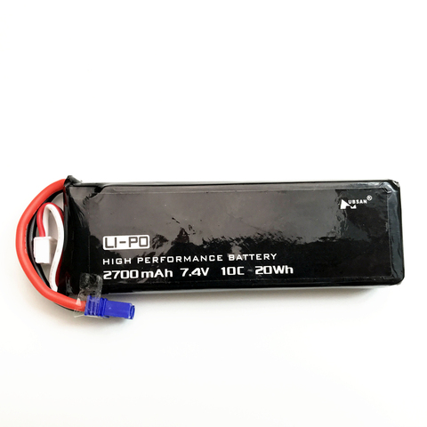 Batería lipo para Dron Hubsan H501C H501S X4, 7,4 V, 2700mAh, 10C, 20Wh, para componentes para drones/cuadcópteors RC ► Foto 1/5