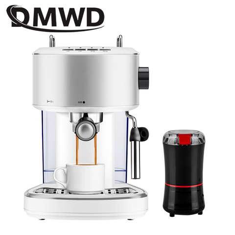 Máquina de café expreso automática a presión italiana DMWD, máquina de burbujas de capuchino, molinillo de granos, Espumador de leche ► Foto 1/1
