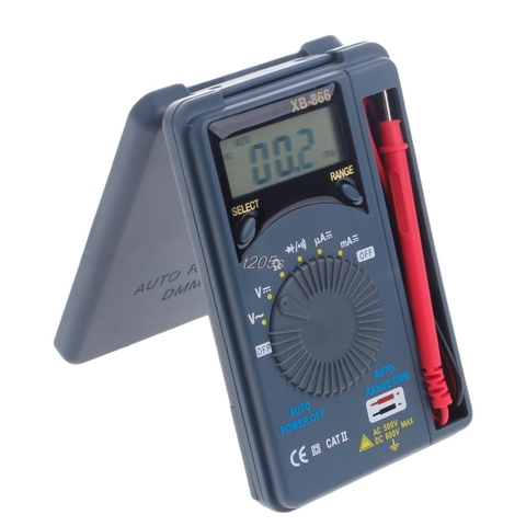 Mini multímetro Digital de bolsillo XB866, herramienta de prueba de voltímetro LCD de rango automático, CA/CC, Capacimetro, Rlc, Q01 ► Foto 1/6