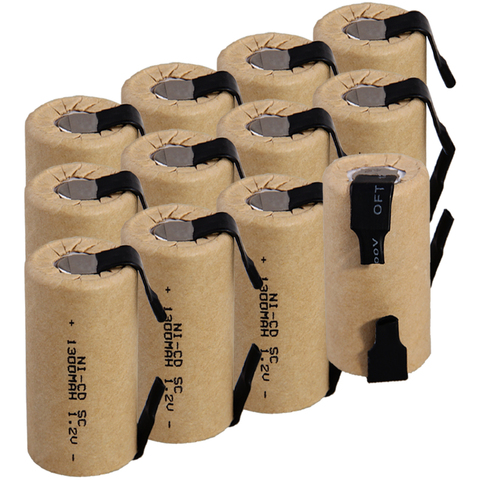 Akkumulator-batería recargable para herramientas eléctricas, pila nicd de 1,2 v, 1300mAh, precio más bajo, 12 piezas ► Foto 1/5