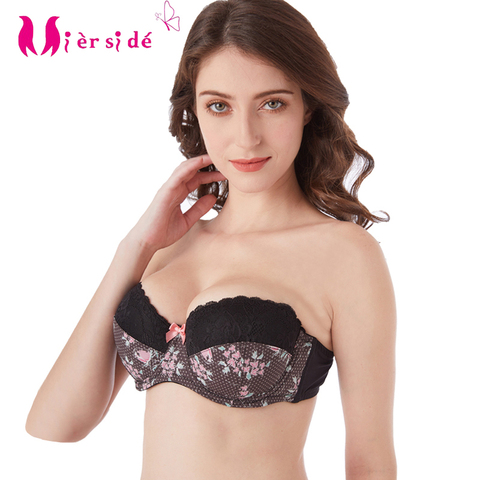 Mierside-Bralette sin tirantes para mujer, lencería sexy, sujetador de realce, 30-40 C/D/DD/DDD/E/F/G, ZBW019 ► Foto 1/6