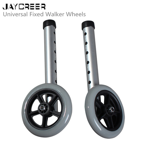 JayCreer-ruedas de andador universales para uso médico, andador fijo de 5 pulgadas, 1 par (2 uds.) ► Foto 1/6