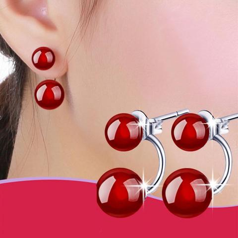 Pendientes de piedra Natural para mujer, pendientes Brincos de color plateado, pendientes Oorbellen, joyas brinco, pendientes de regalo al por mayor ► Foto 1/5