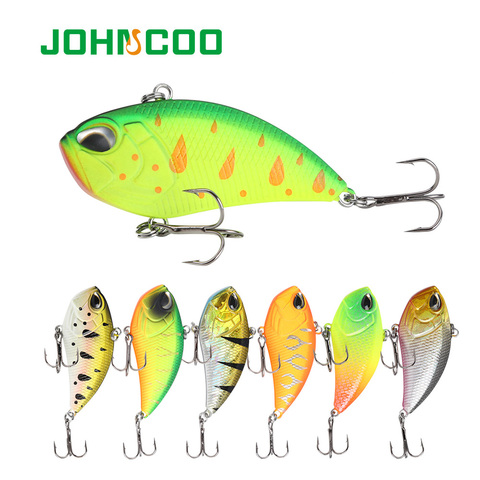 JOHNCOO-Señuelos de Pesca con vibración, cebo Artificial de plástico duro, Wobbler VIB ► Foto 1/6