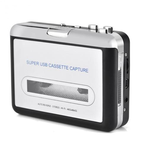 USB de cinta de Cassette para PC MP3 CD conmutador convertidor captura reproductor de Audio con auriculares ► Foto 1/5