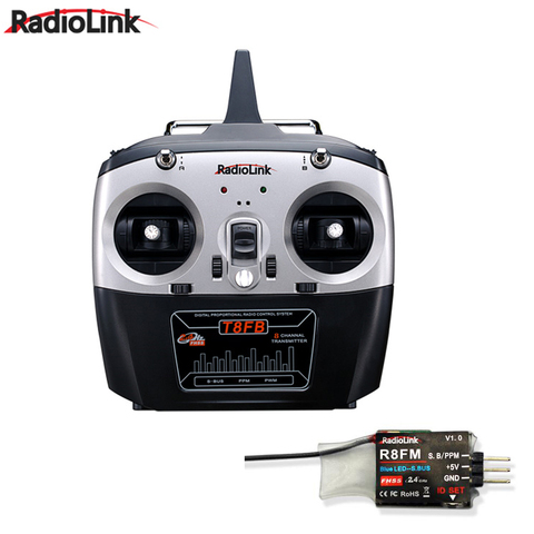 RadioLink-transmisor R8FM T8FB 2,4 GHz, 8 canales, receptor, Combo de Rontrol remoto para helicóptero RC, DIY, Quadcopter, avión ► Foto 1/3