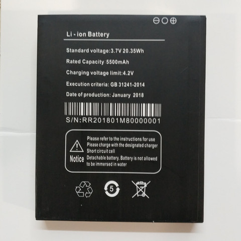 Batería de repuesto Original para teléfono inteligente Land Rover X2 Guophone X2, capacidad de 5500mAh ► Foto 1/3