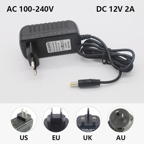Cable adaptador de fuente de alimentación para bolígrafo 3d, enchufe europeo de CA 100-240V a cc 12V 2A 24W ► Foto 1/4