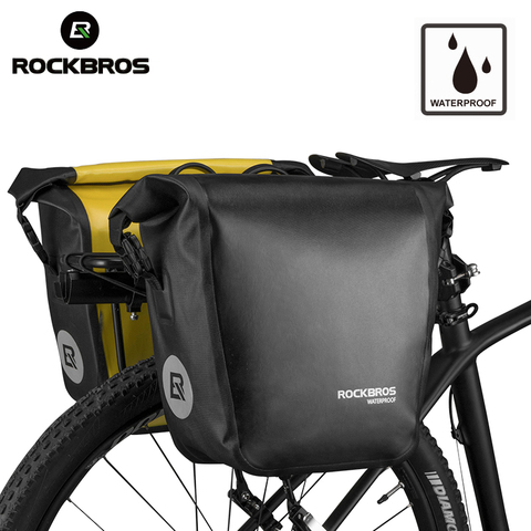 ROCKBROS-Bolsa de bicicleta portátil, resistente al agua, 18-36L, alforja trasera, para asiento trasero, para maletero, ciclismo de montaña ► Foto 1/1
