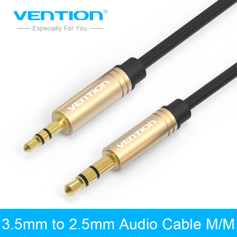 Vention-Cable auxiliar de Audio de 2,5mm a 3,5mm para coche, cable auxiliar macho de 3,5 a 2,5, altavoz para teléfono inteligente ► Foto 1/6