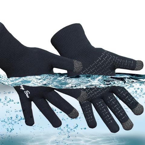 Luke SUN pantalla táctil ciclismo impermeable guantes de moto deportes al aire libre jardinería para conducir, para pescar canotaje guante a prueba de viento ► Foto 1/6