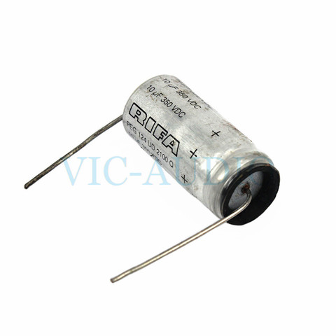 Condensador electrolítico de Pin Axial, piezas de amplificador de 10UF y 350V, accesorios de Audio para bricolaje, serie Richa PEG124, 2 uds., envío gratis ► Foto 1/5