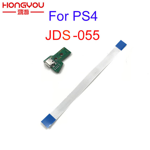 JDS-055 puerto/toma de carga USB de 12 pin flexible cable de cinta con placa PCB micro USB para PS4 controlador DualShock 4 ► Foto 1/6