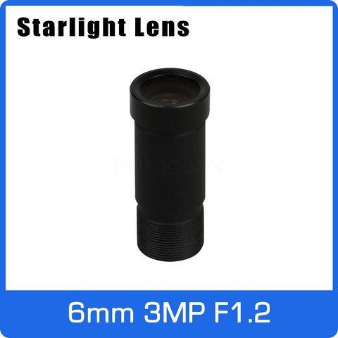 Starlight-lente de apertura fija F1.2 para cámara SONY IMX290/291/307/327, cámara IP Ultra baja ligera CCTV AHD, 3MP, 6mm, Envío Gratis ► Foto 1/4