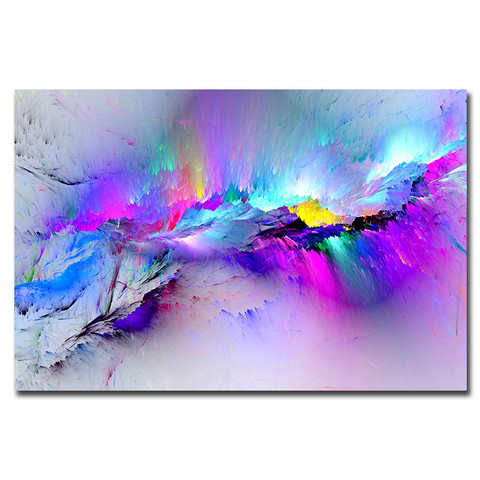 Lienzo de pared abstracto para decoración del hogar, lienzos impresos modernos, Nube púrpura, barato, envío directo ► Foto 1/6