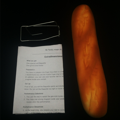 Baguette de espacio extra dimensional, 1 Uds., con instrucciones, trucos de magia, mago profesional, mano vacía, pan baguette ► Foto 1/5