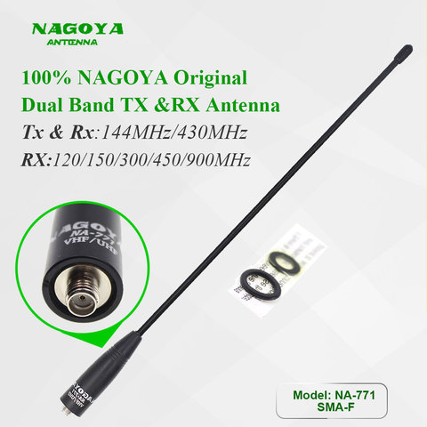 NAGOYA-Antena original para radio de dos vías, dispositivo transmisor y receptor de señal NA-771 SMA con ajuste hembra de radio UV-5R UV-82, antena de doble banda ► Foto 1/6