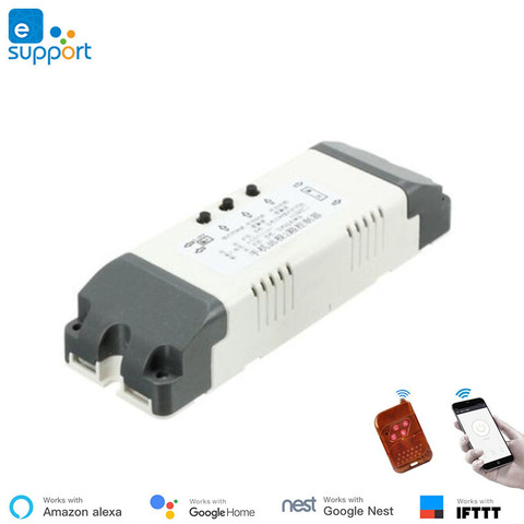 Inteligente domótica WiFi 2 canales interruptor empujando de enclavamiento de auto-bloqueo módulo aplicación eWelink relé de Control remoto ► Foto 1/6