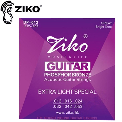 ZIKO 012-053 DP-012 cuerdas de guitarra acústica, piezas de guitarra, accesorios de instrumentos musicales de bronce fósforo ► Foto 1/6