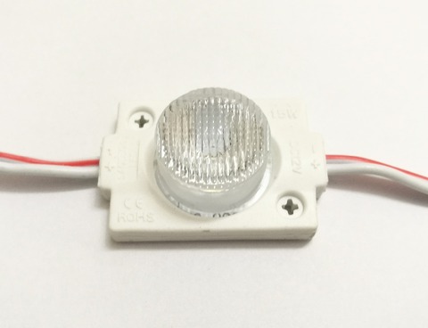 Módulo de luz Led de inyección para caja de luz, 20 piezas de doble cara resistente al agua DC12V para tablero de anuncios, 1Led, blanco, 1,5 W ► Foto 1/3