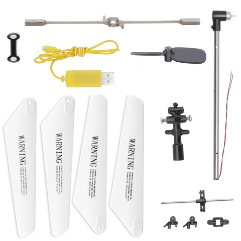 Barra de equilibrio de cuchillas principales, hebillas de cabeza del eje interno, fuselaje posterior, Cargador USB, SYMA S8 S8A R/C, accesorios de piezas de repuesto de helicóptero ► Foto 1/1