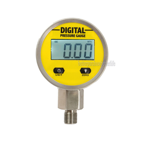 Medidor de prueba de presión hidráulica de presión de aceite de pantalla Digital 3 V 0-250Bar/25Mpa NPT1/4 para agua a Gas aceite de Durable ► Foto 1/6