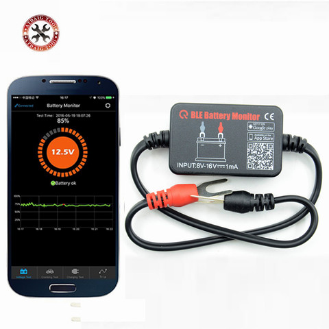 Probador de batería de coche BM2, Analizador de batería de coche, prueba de voltaje de carga de arranque para teléfono Android IOS, Bluetooth, 12V ► Foto 1/6