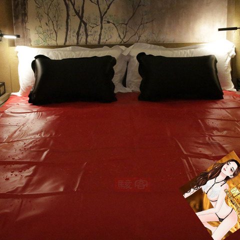 Sábanas de cama de adulto s-e-x impermeables, cubierta de colchón de vinilo de PVC hipoalergénica para alivio de alergias, s-e-x, juego de cama ► Foto 1/6
